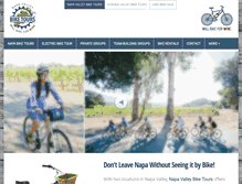Tablet Screenshot of napavalleybiketours.com